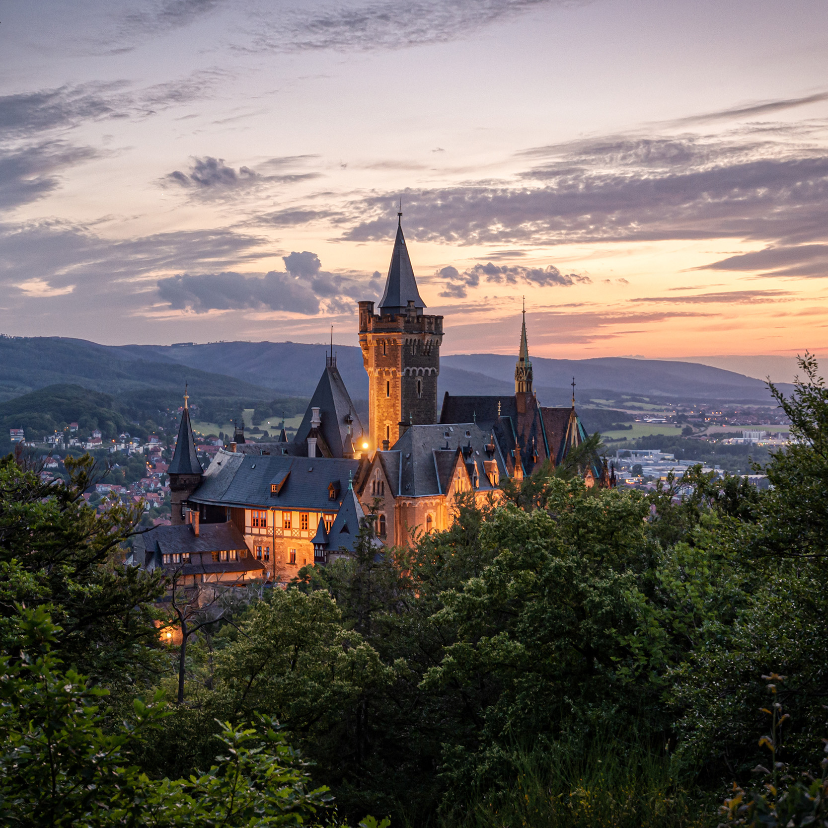 Sachsen-Anhalt Wernigerode © Wikipedia Blick auf das Schloss Wernigerode